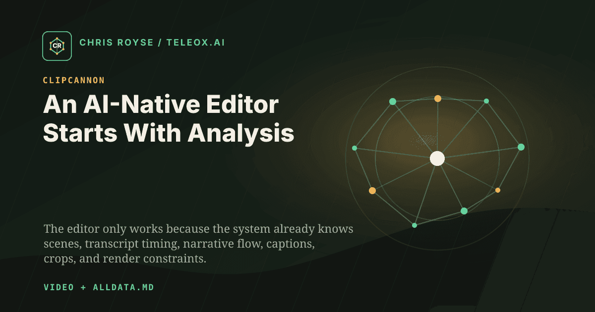 An AI-Native Editor Starts With Analysis - Teleox.ai field note thumbnail