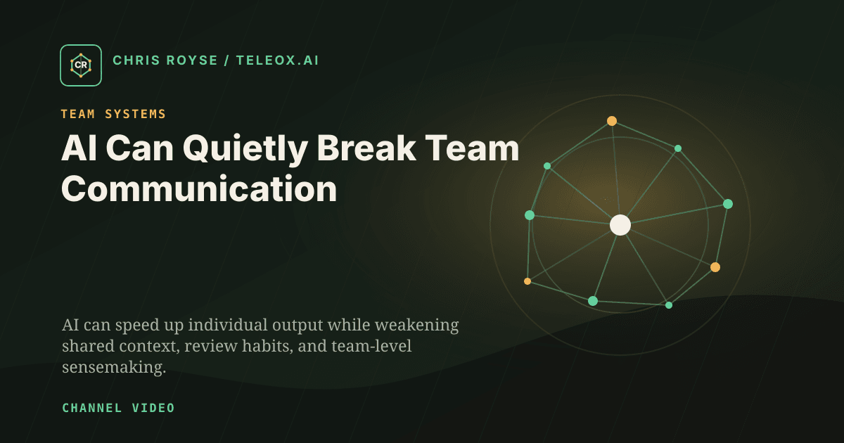 AI Can Quietly Break Team Communication - Teleox.ai field note thumbnail