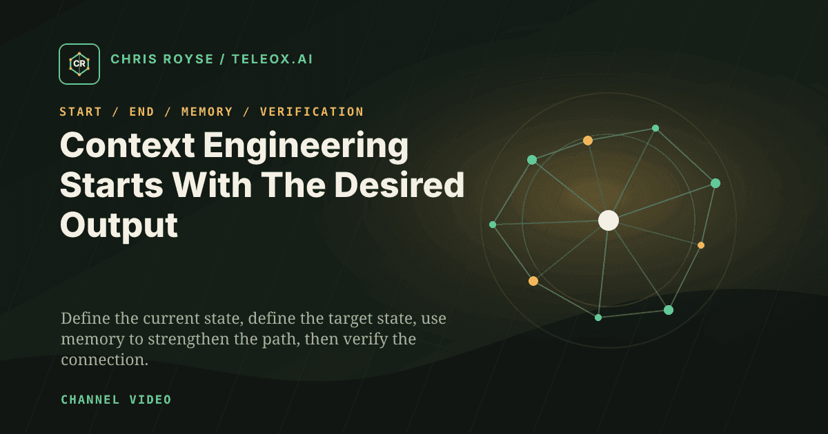 Context Engineering Starts With The Desired Output - Teleox.ai field note thumbnail