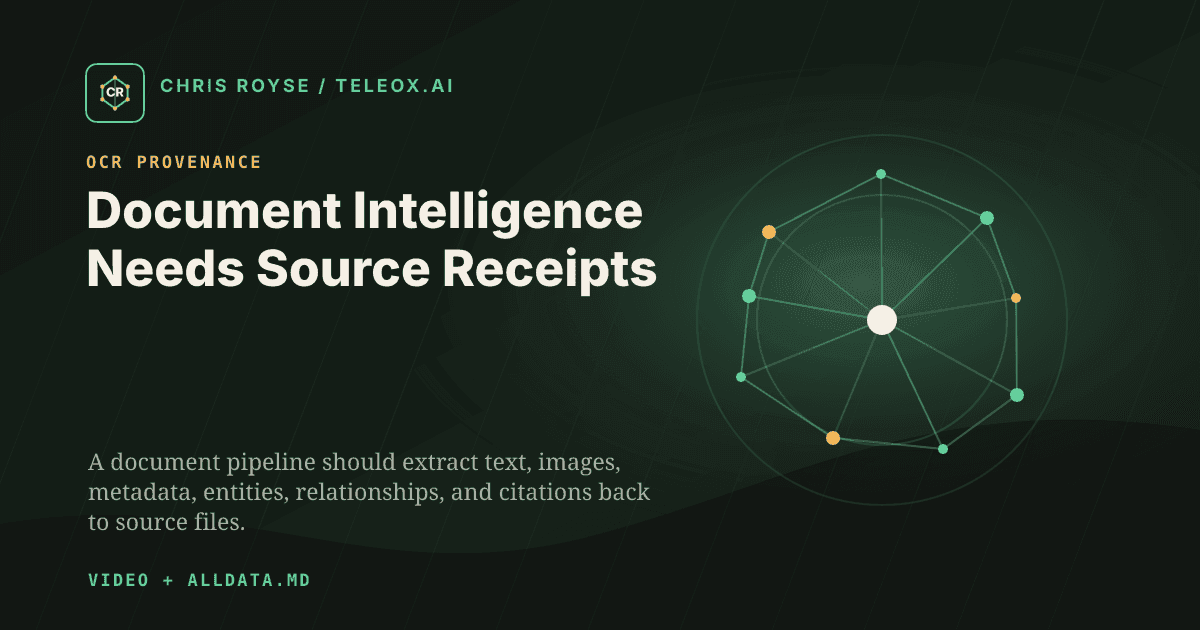 Document Intelligence Needs Source Receipts - Teleox.ai field note thumbnail