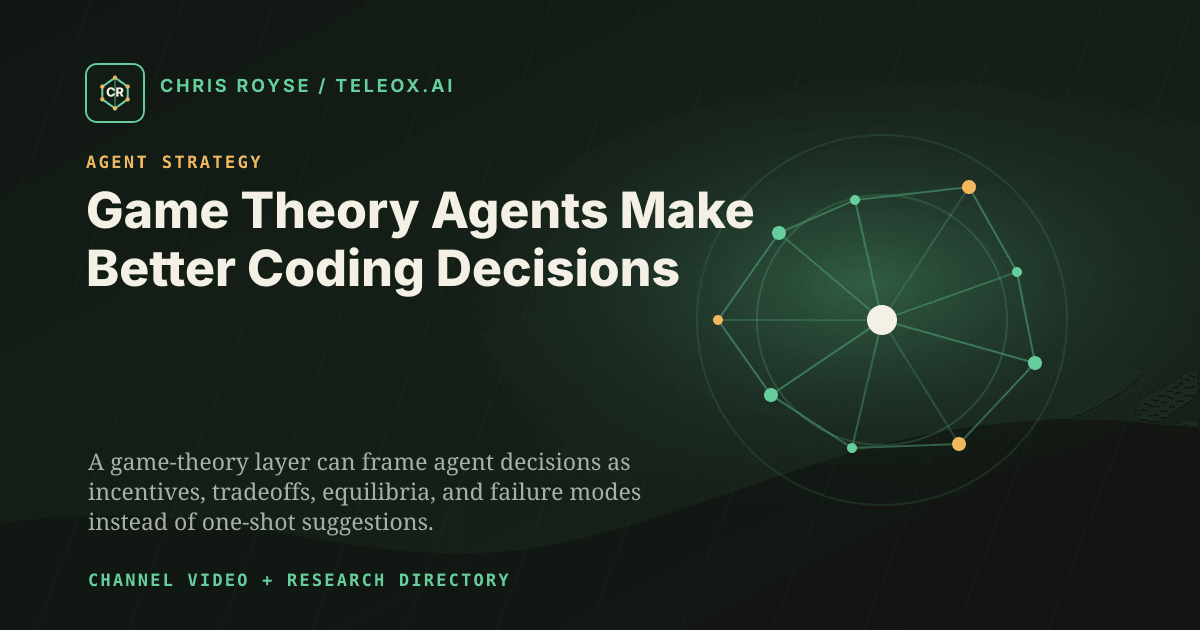 Game Theory Agents Make Better Coding Decisions - Teleox.ai field note thumbnail