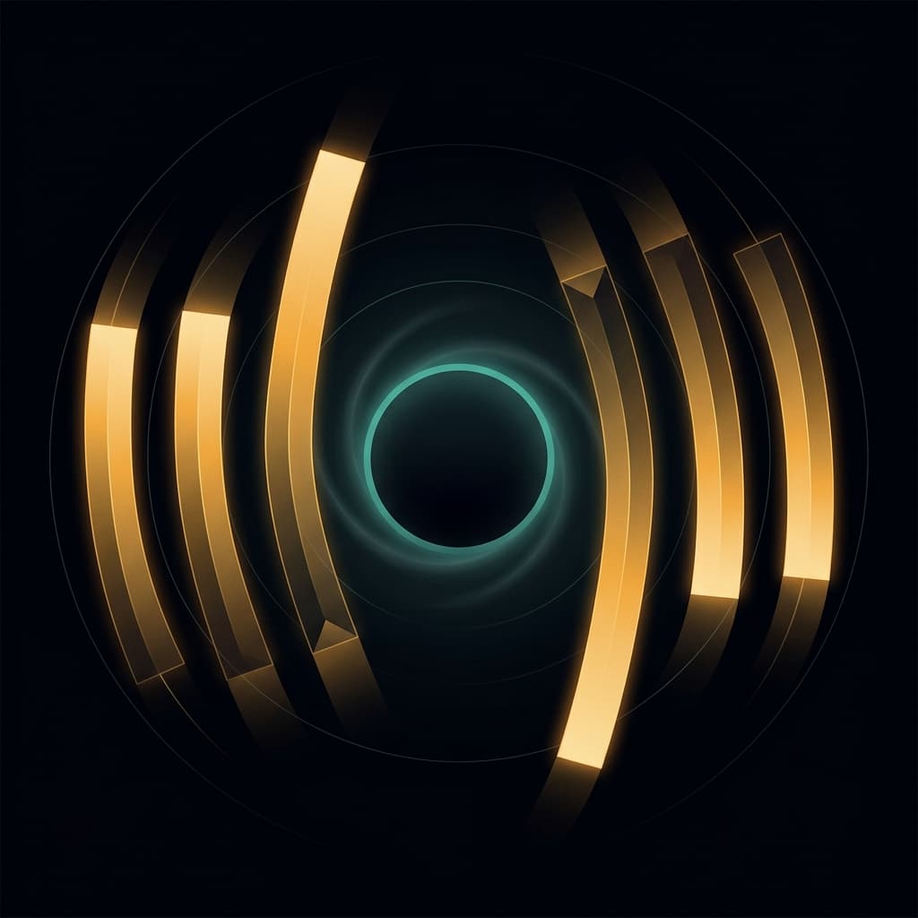 Six middleware categories being absorbed by a gravitational core