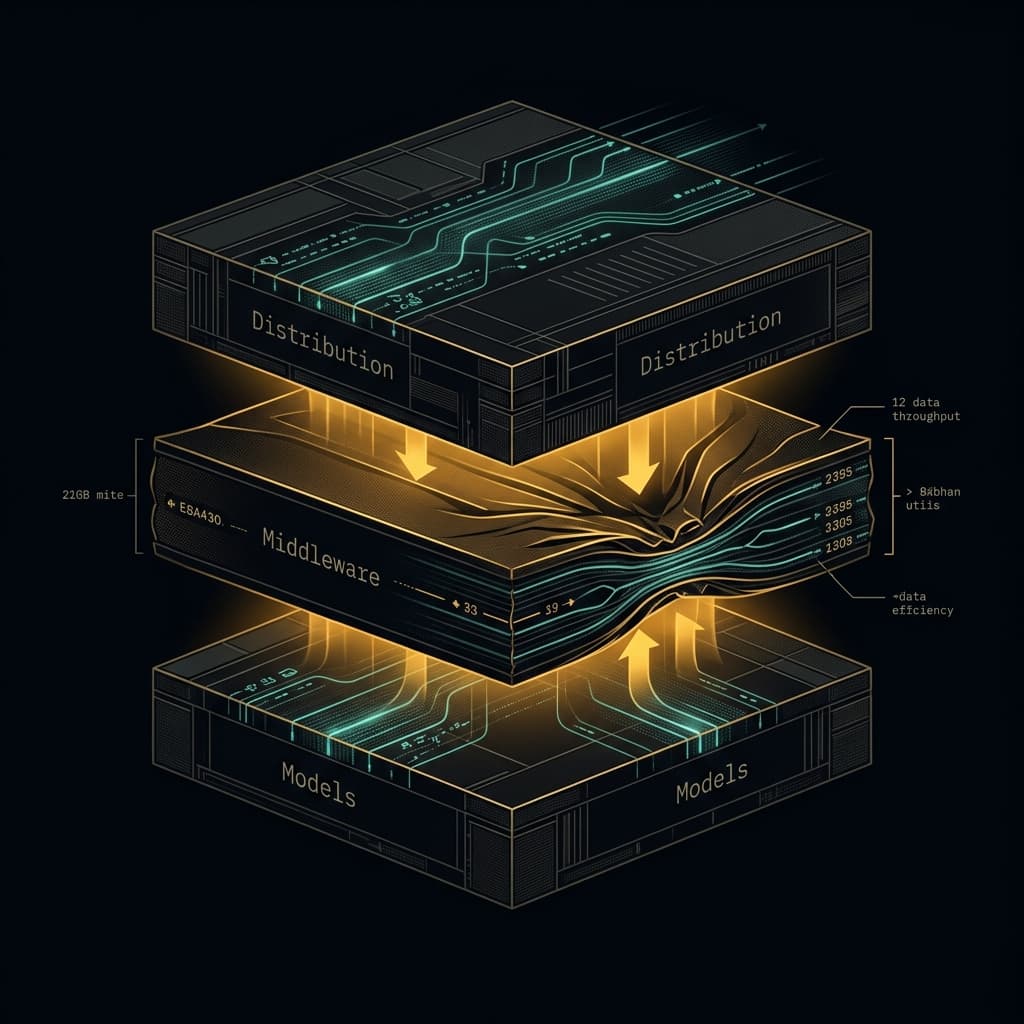 The Middleware Collapse: Which AI middleware categories the combination of hyperscaler capex and a TCT-class technology stack will absorb into the frontier model surface between 2026 and 2030